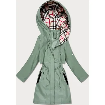 Lekka parka damska na podszewce Goodlookin szarozielona (KK60407-3#) odstíny zelené L (40)