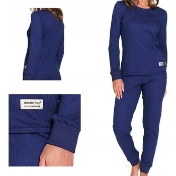 Dámské pyžamo Doctor Nap Dámské bavlněné pyžamo s dlouhým rukávem PM 7349 cosmos L