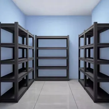 Dílenský regál Kovový skladový regál Jupiter 200x100x40 5 Polic 750 kg Silný stlačitelný