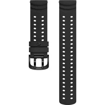 Řemínek na hodinky Silikonový řemínek Polar 22mm, černý V2, velikost S-L, Quick Release