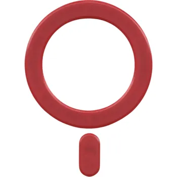 Magnetický držák telefonu s univerzální nálepkou 5,9 cm Magnetický kroužek pro iPhone a Android Pevné uchycení a pohodlné používání červená