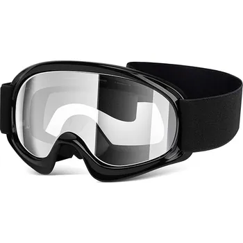 Motocyklové brýle TXR Detské motokrosové okuliare Wheel čierne (lehký rám; proti zamlžení; snadné nastavení)