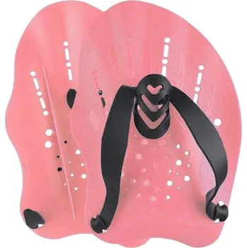 Plavecké brýle Plavecká tréninková pádla na ruce 19 x 13,3 cm Ruční ploutve s nastavitelnými popruhy Posilovací plavecké pádla pro zlepšení techniky plavání růžová