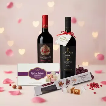 Dárkový potravinový koš Valentýnský výběr chutí