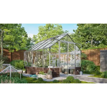 Skleník Vitavia Garden skleník VITAVIA CASSANDRA 8300 čiré sklo 3 mm stříbrný Varianta: skleník VITAVIA CASSANDRA 8300 čiré sklo 3 mm stříbrný LG4374