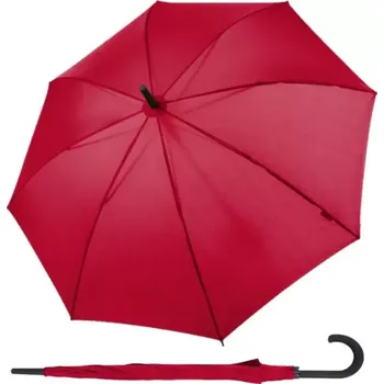 Deštník DERBY Hit Stick Long Automatic RED - dámský holový vystřelovací deštník červená 77163DRO