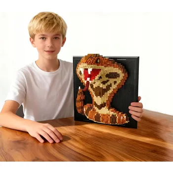 ostatní stavebnice ZESTAW 3D COBRA 1533 KLOCKÓW STEM HRAČKA KREATIVNÍ DÁREK