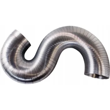 Stavební materiál 120mm Hliníková TRUBKA ALUFLEX, ohebná hliníková ventilační hadice