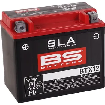 Auto-moto baterie Továrně aktivovaná motocyklová baterie BS-BATTERY BTX12 (FA) (YTX12 (FA)) SLA pro SUZUKI SV 650 / S