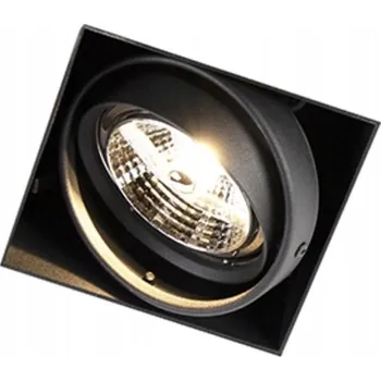 Bodové svítidlo Zapuštěné černé bodové svítidlo GU10 AR70 bez rámečku - Oneon