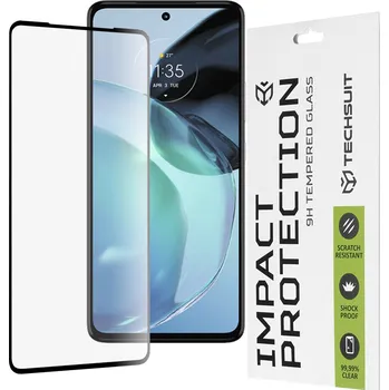 Techsuit - 111D Full Cover / Full Glue Glass - Motorola Moto G72 - černý