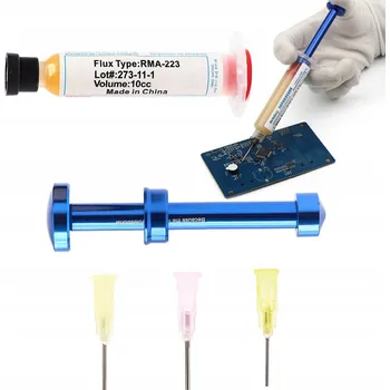 Píst motoru PÍST POSUNOVAČ PÍSTU PRO STŘÍKAČKY 3 JEHLY TAVIDLO FLUX GEL SADA