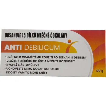 Čokoláda Vtipná dárková čokoláda - Anti-debilicum (Čokoláda anti-debilicum mléčná 100g)