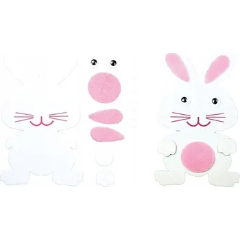 kreativní sada Kreativní pěnová sada Zajíček Velikonoce 6 Ks