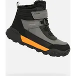 Černé chlapecké zimní boty Geox Trekkyup B ABX