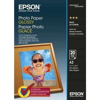 Fotopapír Fotografický papír Epson lesklý A3 200 g/m2 20 ks