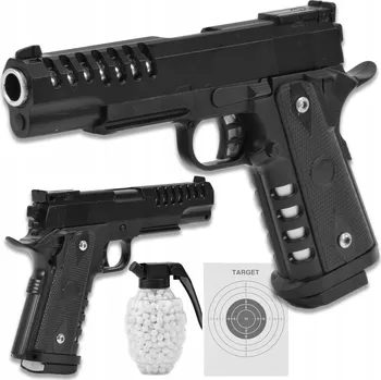 Dětská zbraň ASG PISTOLE ZBRAŇ HRAČKA PUŠKA NA KULIČKY BB 6MM REPLIKA 100% KOV