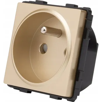 Elektrická zásuvka Nástěnná Elektrická Zásuvka Luuna zlatá