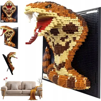 ostatní stavebnice 1533 SZT. KLOCKI 3D COBRA STAVEBNÍ DEKORACE DO KANCELÁŘE A LOŽNICE