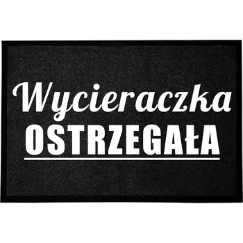 Rohožka VCHODOVÁ ROHOŽKA 40X60CM ČERNÁ S VTIPNÝM NÁPISEM - UPOZORŇOVALA JSEM