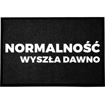 Rohožka VSTUPNÍ ROHOŽKA 40X60 CM ČERNÁ S VTIPNÝM MOTIVEM - NORMALITA