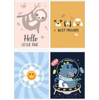 Sešit Sešit A5 s mřížkou Gimboo, 60 listů