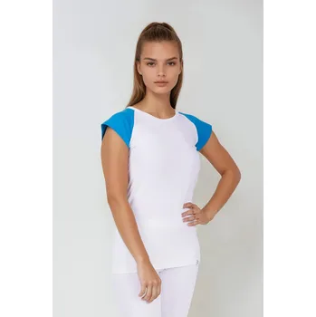 Zdravotnický oděv 2P SERVIS Triko dámské Laguna Bílá/Modrá XL