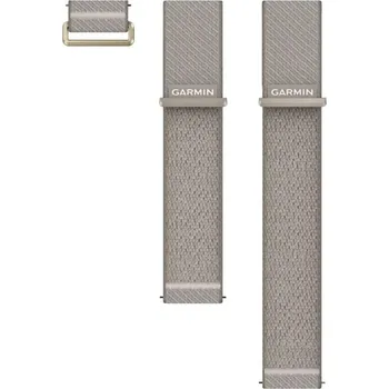 Řemínek na hodinky Garmin řemínek Quick Release 24, nylonový ComfortFit, French Grey Šířka řemínku: 24