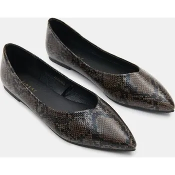 Dámské baleríny Sinsay - Baleríny s motivem hadí kůže - béžová - 835HU-08P - 835HU-08P-37