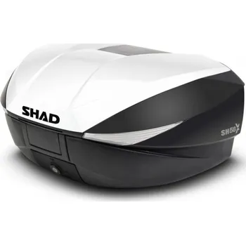 Zavazadlo na motocykl Vrchní kufr na motorku s barevným krytem SHAD SH58X bílá se zámkem PREMIUM pro BMW F 900 GS