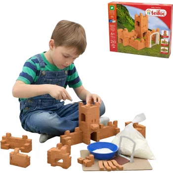 ostatní stavebnice Stavebnice Cihly Teifoc Stavěj z Cihly Zámek 210 dílků