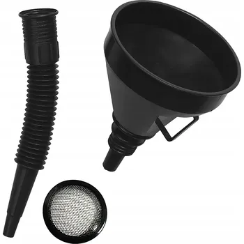 Kanystr VELKÝ AUTOMOBILOVÝ TRYCHTÝŘ NA PALIVO, OLEJ, NÁDRŽ S FLEXIBILNÍ HADICÍ