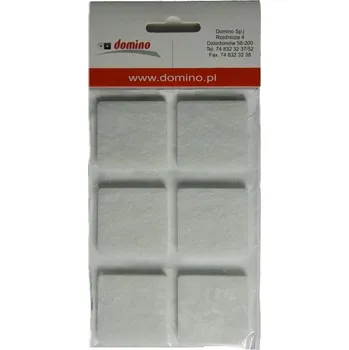 Podložka pod nábytek Plst 40x40 bílý 6 Ks