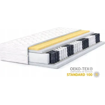 Matrace Taštičková matrace Latex 70x185 Bílý, taštičková pružina, latex, výška 20 cm