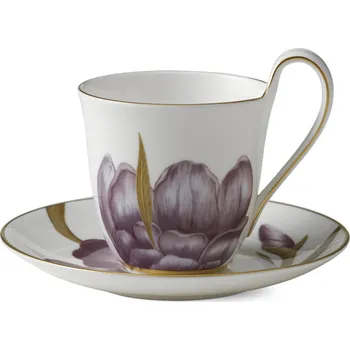 Royal Copenhagen Porcelánový šálek s podšálkem Flora Iris 270 ml