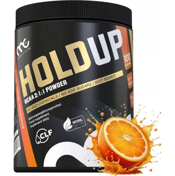 Aminokyselina BCAA prášek HOLDUP BCAA 2:1:1 Muscle Clinic 400 g pomeranč
