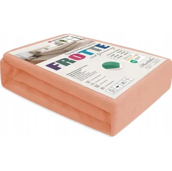 Prostěradlo Froté prostěradlo s gumou růžové 200x200 cm