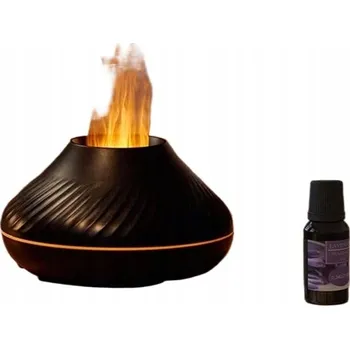 Zvlhčovač vzduchu 3D AROMA DIFUZÉR ZVLHČOVAČ VZDUCHU S EFEKTEM PLAMENE A 7 LED BARVAMI