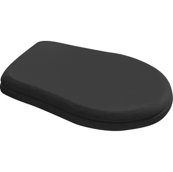 Koupelnové sedátko RETRO WC sedátko Soft Close, černá mat/chrom