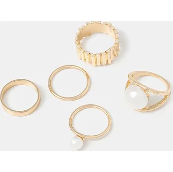Šperk Prstýnek Aldo 5-pack ADWELI.102 zlatá GLD, vel. L