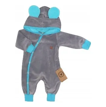 Zyzio&Zuzia velurový overal pro miminko, velikost 68