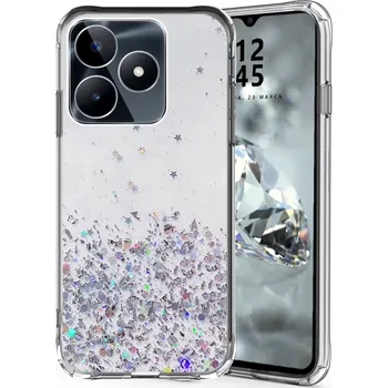 Pouzdro na mobilní telefon Zadní Kryt BBE CASE pro Realme Note 50 4G / C53 / C51 transparentní