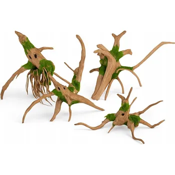 Dekorace do akvária AKVARIJNÍ KOŘEN RED MOOR 15-20 CM S KLÍČÍCÍMI SEMÍNKY GLOSSOSTIGMA