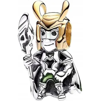 Přívěsek Přívěsek STŘÍBRO 925 Charms Korálek Loki Marvel Avengers