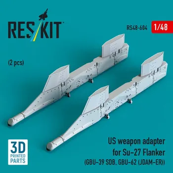 Plastikový model Reskit 1/48 US weapon adapter for Su-27 Flanker (2 pcs.)
