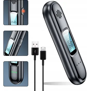 IP kamera DETEKTOR ALKOHOLU ALKOMAT PRECIZNÍ MĚŘENÍ STŘÍZLIVOSTI ČERNÝ LCD