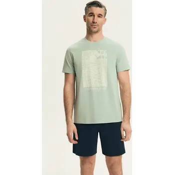 Pánské pyžamo Pyžamo Henderson 44503 Brook kr/r M-3XL zelená 3xl