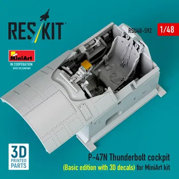 Plastikový model Reskit 1/48 P-47N Thunderbolt cockpit Basic (MINA)