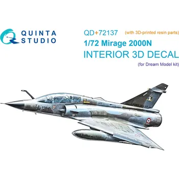 Plastikový model Quinta studio 1/72 Mirage 2000N 3D-Print&col.Interior (DREAM M.)