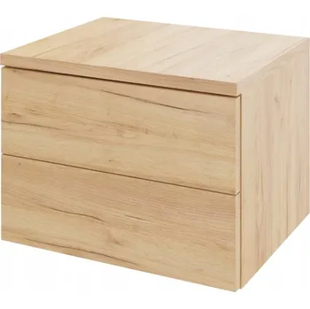 Noční stolek Noční stolek se dvěma zásuvkami, systém click-on, šířka 50 cm